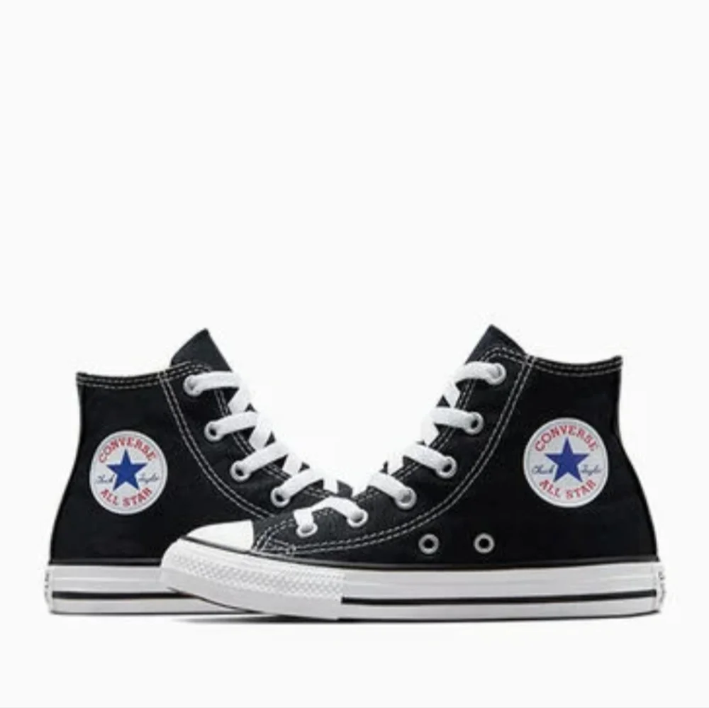Converse Chuck Taylor All Star High Top Black Sneakers Women's Size 7 - Picture 2 of 6